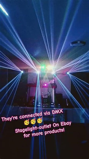 DMX Connection between 4 lasers. There's a lot to know.