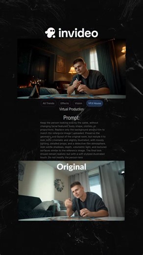 SLAVA | VIDEO DUBAI | ВИДЕОГРАФ ДУБАЙ | ВИДЕООПЕРАТОР on Instagram: "Comment “Invideo” and I’ll send you the exact prompt + guide I used to create this insane environment change. @invideo.io I transformed the entire background using InVideo AI — while my appearance stayed 100% untouched. This tool is literally next-level. If you create content, you NEED to try this. 🚀 #ai #invideo #prompt #virtualproduction"