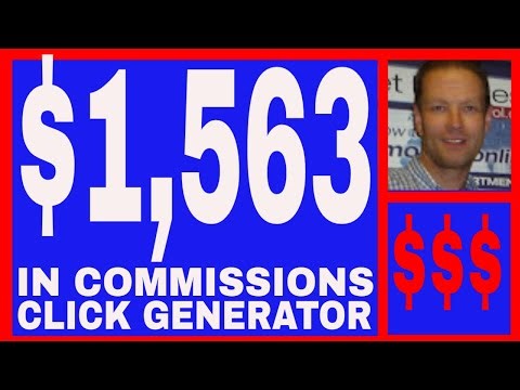 The Click Generator Review - $1,563.00 In Commissions - FREE DFY Proven System.