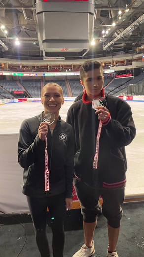 That 🥈 CRUNCH! #medal #competition #GPFigure #sport #figureskating #iceskating #icedance