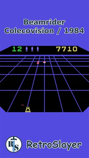 Beamrider Gameplay Colecovision