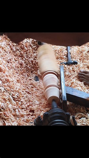 Amazing Wood Turning Process | Beautiful Wooden Table Leg Making on Lathe Machine #woodlathe
