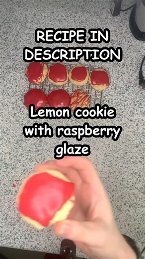 Ultimate Lemon Cookie Recipe with Sweet #RaspberryGlaze! #LemonCookies #BakingRecipes
