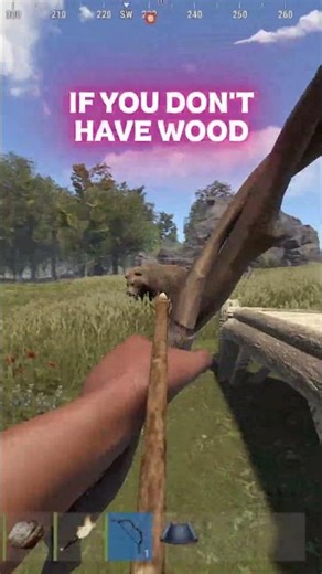 How to kill a bear with just 25 wood! (Rust 2026) | RUST #rust #rusttips #rustguide #rustsurvival