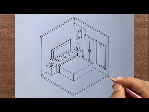 How to Draw an Isometric Bedroom