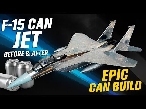 I Turned 24 Soda Cans Into a Hyper-Realistic F-15 Eagle