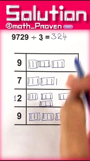 Fast Division Trick You Should Know 🤯 | 9729 ÷ 3 Shortcut #MathTrick #MentalMath #QuickMath #larn