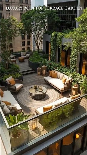 Luxury Rooftop Terrace Garden | Modern Outdoor Living in the City