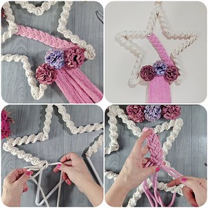 142K views · 881 reactions | Macrame star wall hanging 﫶勺 | Hobby Knitting Decoration Ideas | Facebook