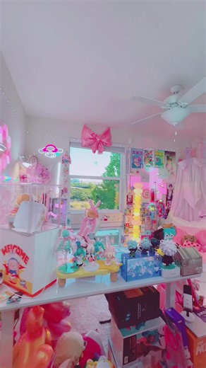 kawaii anime gaming room 💞 ⭐️ #kawaii #gamingroom #dopaminedecor #maximalism #cutecore