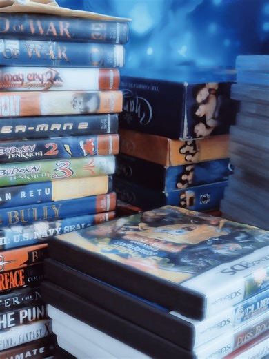 physical media tour on my youtube tomorrow 🤍 #physicalmedia #physicalmediacollector #gamecollection #cdcollection