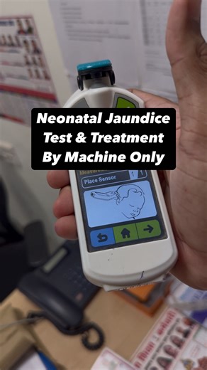 Dr. Jainith Lowvanshi | MBBS•MD•DNB (India 🇮🇳) on Instagram: "Neonatal jaundice non-invasive test and investigation and treatment by phototherapy. Measurement of bilirubin by TCB machine, without withdrawing any blood sample and without pricking the baby. For more information and enquiries, you can use my comment section. Thank you so much. 😊 #jaundice #babycare #neonatalhealth #bilirubin #noninvasive #spreadingawareness #publicawareness #drjainith"
