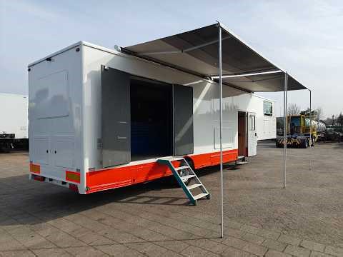 4841 Pacton 11 T-S 1-As BPW - Motorsport Trailer - Airco - Generator - Toilet - Werkplaats - Solar