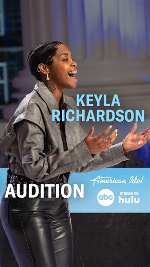 This is how you look fear in the face. 💪 Keyla Richardson glitters on #americanidol! | American Idol
