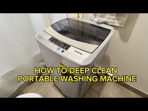 Deep Cleaning GIANTEX WASHING MACHINE || 3 year old Portable Washing Machine