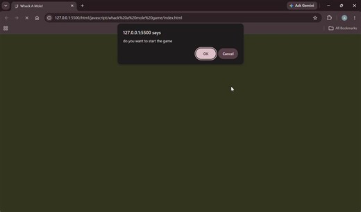 I Completed a new JavaScript project " Whack a Mole game" This project was different from the earlier ones because it needed more than just logic. It required animation timing and event handling to… | Ayesha Zaheer | 14 comments
