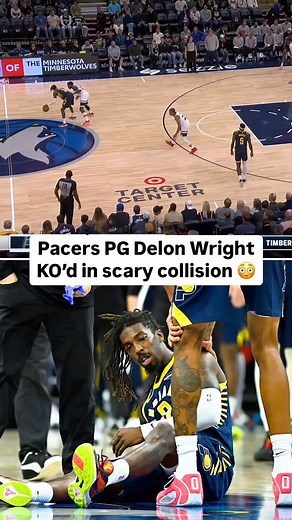 Delon Wright was KO’d after Jaylen Clark went for the steal and accidentally hit him in the head 🤕 #delonwright #pacers #wolves #ouch #pain #hurt #head #injury #nba #basketball #collision #painful #damn #yikes #bruh #wtf #ko #knockout #knockedout #bro #chill #preseason #viral #explore | Who Likes Sports