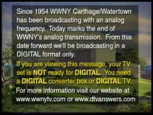 WWNY Analog Sign-Off: Feb 17, 2009