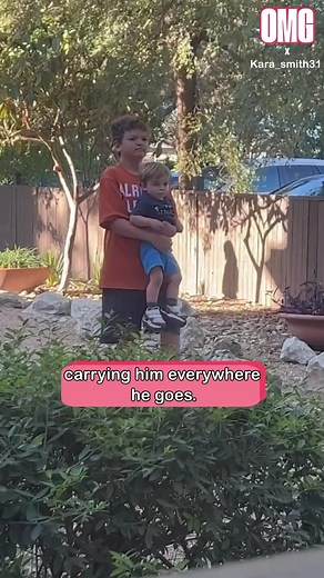 Watching the way he cares for his baby brother is the proudest thing in the world. Instant best friends and the sweetest big brother around! 🥺💙 | OMG