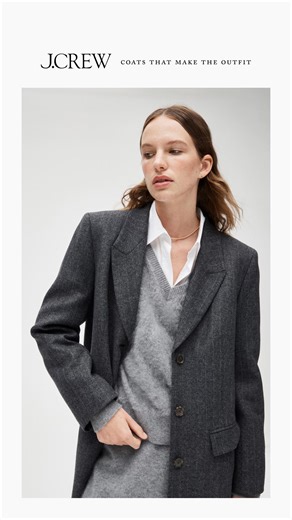 The last thing you put on, & the first thing people notice. Meet the fall coat collection... | J.Crew