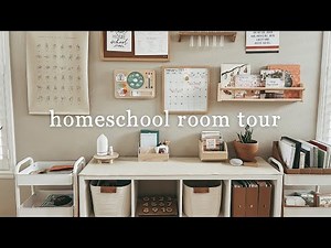 homeschool room tour | mama of four | preschool kinder elementary