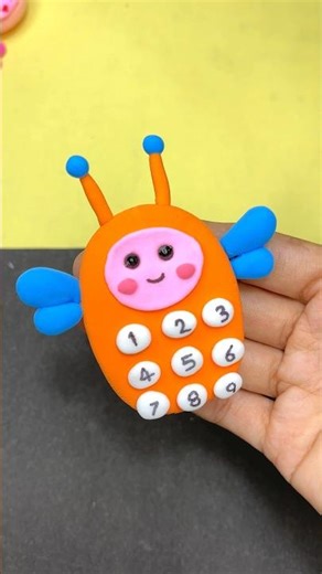 Diy Clay phone for kids/#clayart #kidsvideo #diy#clayphone #mobile #craft
