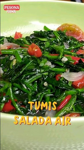 bikin tumis salada air, rasanya mirip kangkung 😍 #saladaair #tumisan #masakanrumahan #resepmasakan