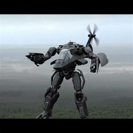 Futuristic RAH-66 Comanche Morphs into a Combat Robot
