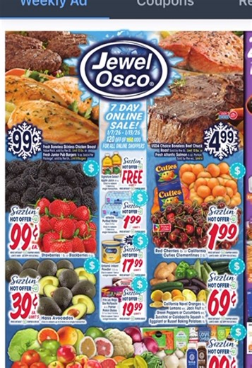 Jewel Osco Weekly sales ad January 7th thru January 13th #saveongroceries #flashsale #flashsales #flashsaletiktok #saveongrocery #grocerysavings #jewelosco #chicagogrocerystores #chicagogrocery #chicagoshopping #chicagoshop #grocerylossleaders #lossleaders #deals #dealsforyoudays #dealsoryou #dealsforyouday #dealsoftheweek #dealsforyourdays #dealsoftheday #weekendsale #groceryshopping #budgetgroceryhaul #momonabudget #budgetshopping #projectpan #shopthesale #Budgeting #projectpantry #fridgeresto
