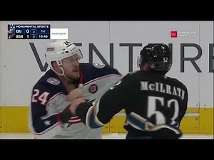 Mathieu Olivier vs Dylan McIlrath, NHL fight, Apr 13, 2025