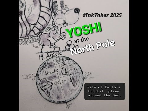 How to Complete #InkTober 2025: Prompt 19. Arctic. The correction video: where the Equator goes.