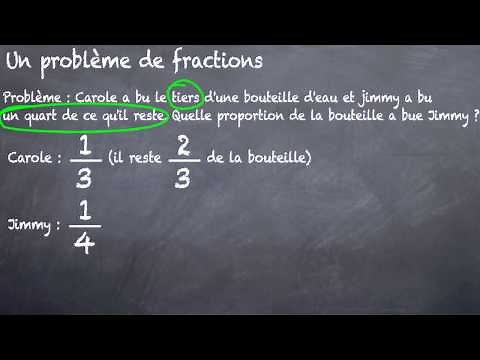 Fraction : Un problème de fractions