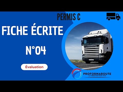 Fiche écrite 04 - Evaluation - Permis C - 2024