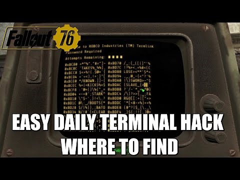 Fallout 76 | Terminal Hack Location (Easy Level 0) | Where To Find