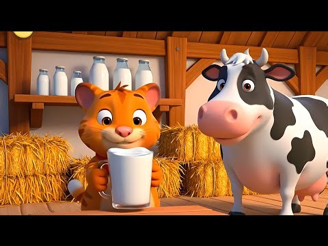 "Baa-Rilliant Fun! 🎶 My Cow Happy Cow Song - Sing Along Nursery Rhymes for Kids! 🐄💕"