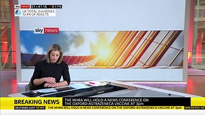 BREAKING: The MHRA will hold a news conference at 3pm today to provide an update on their safety review into the Oxford-AstraZeneca #COVID19 vaccine. Live updates: https://trib.al/DfPS7S8 | Sky News