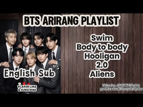 BTS (방탄소년단) ARIRANG Playlist english lyrics english subtitles