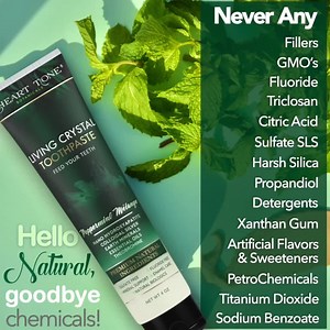 Living Crystal Toothpaste | Organic Ingredients | Theobromine | Hydroxyapatite | Colloidal Silver | Sensitive Teeth | Enamel Support - Etsy