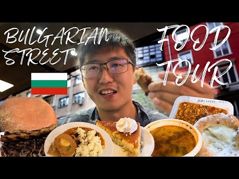 BULGARIAN STREET FOOD TOUR 🇧🇬 - Mekitza, Kebapche, Boza, Pork Meatloaf in Sofia, Bulgaria!