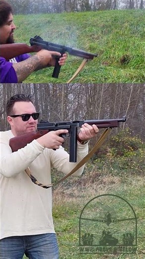M1A1 Thompson Submachine Gun! #ww2 #history #tommygun #wwii #normandy #dday #fullauto