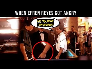 Efren Reyes yang Marah Hampir Memukul Earl Strickland, Efren Reyes Marah