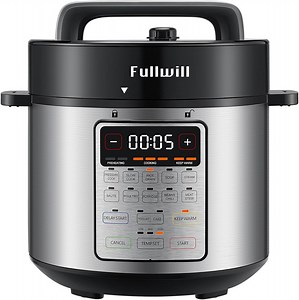 Fullwill Electric Pressure Cooker Uni 6qt, 9-in-1 Multi-Functional Slow Cooker, Rice Cooker, Yogurt Maker, Cake Maker, Sauté Pan, Steamer, Food Warmer, Soup Maker