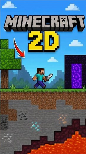 Minecraft But Everything is 2D 😳