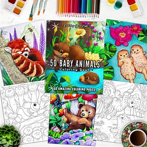 48 reactions · 24 shares |  Relax with this FREE 50-Page Baby Animal...