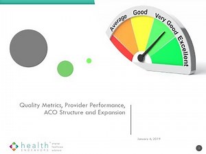 launching a Medicare ACO Part 3: Quality Metrics, Provider Performance, ACO structure & expansion