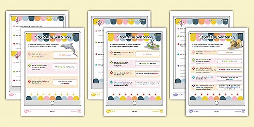 LKS2 Stretch a Super Sentence Activity Sheets