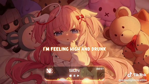 Sign Nightcore Remix: Energizing EDM Live Wallpaper