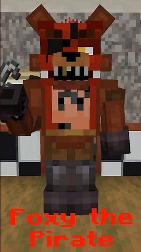 All FNAF Animatronics In Minecraft #minecraft #fnaf #shorts #shortvideo #minecraftshorts