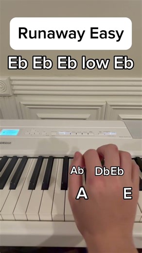 Runaway Easy Tutorial #piano #pianotutorial #easy