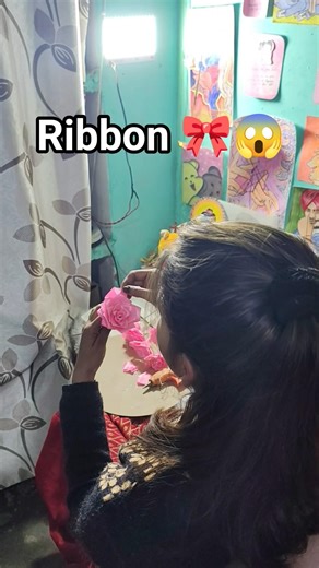 ribbon rose bookey 😱#shortsfeed #ribbon #handmade #viral #diy
